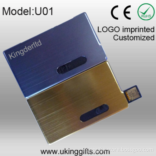 Metal Credit Card USB Flash Drive Business Card USB Drive